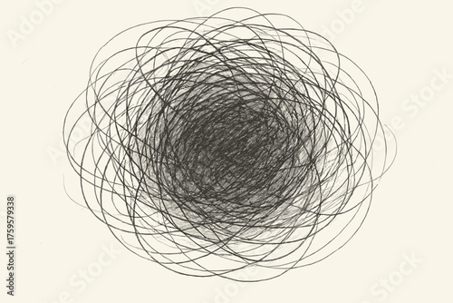 Vector heavy scribbles depth messy art scribble illustration shading abstract core pattern