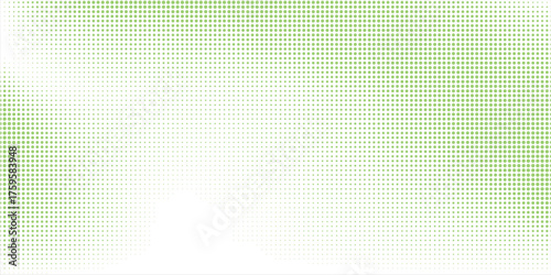 Light Green vector modern geometrical circle abstract background. Dotted texture template. Modern Geometric pattern in halftone style with gradient.
