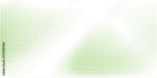 Light Green vector modern geometrical circle abstract background. Dotted texture template. Modern Geometric pattern in halftone style with gradient.