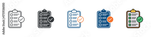 Survey Icon Set Multiple Style Collection 
