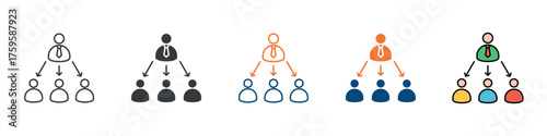 Delegation Icon Set Multiple Style Collection 
