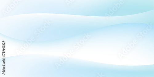 抽象的な水色の背景　穏やかなウェーブ
