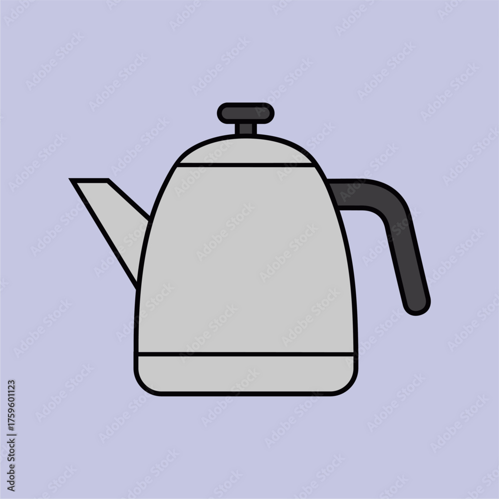 Obraz premium teapot isolated on pastel background