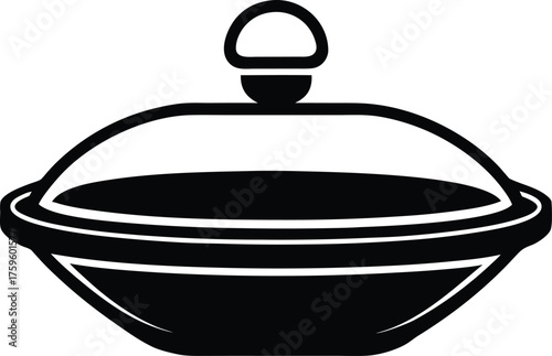 Transparent glass soap dish icon for bathroom and hygiene design