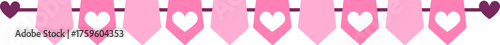 Pink Pennant Illustration
