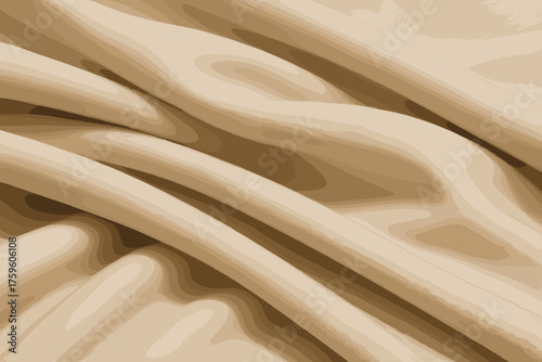 Overlapping folds soft shading vector realistic natural cotton illustration texture