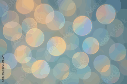 Translucent illustration shimmering glow lights overlapping rainbow softly circles vector bokeh blurred