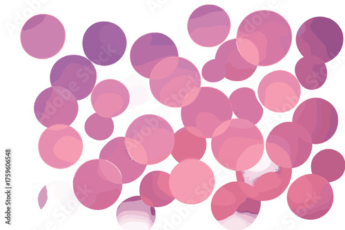 Bokeh circles illumination dreamy vector highlights shades overlapping glowing violet magenta illustration