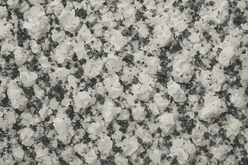 Gray close rough rock macro white texture speckles granite illustration vector