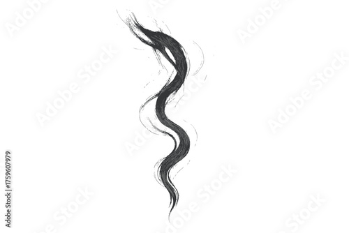 Air vector smoke soft blending illustration layers smoketrail rising into against graceful