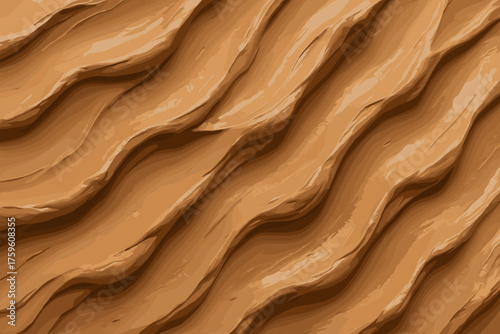 Darker sculpted view catching ridges macro vector glossy artistry illustration clay valleys