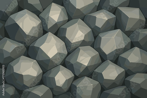Illumination smooth vector facets pieces stone lighting illustration arrangement reflective abstract geometric