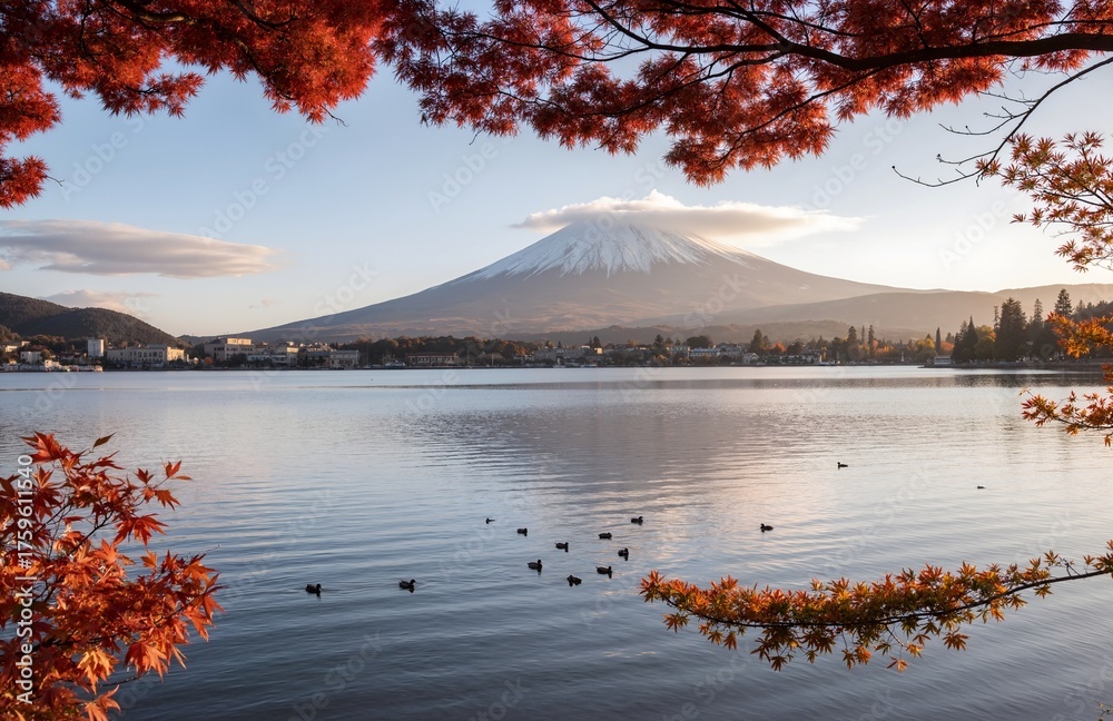 custom made wallpaper toronto digitalmt fuji in autumn
