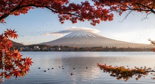 Wallpaper Mural mt fuji in autumn Torontodigital.ca