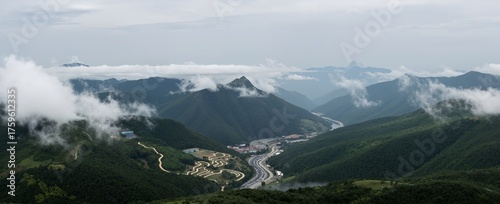 Wallpaper Mural panorama of the alps Torontodigital.ca
