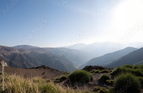 Wallpaper Mural mountain landscape with clouds Torontodigital.ca