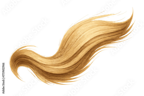Curving detail art flowing furstrand composition vector natural group smooth illustration strand