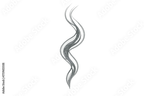 Wisp smoke vector subtle trail graceful illustration layers twisting single light
