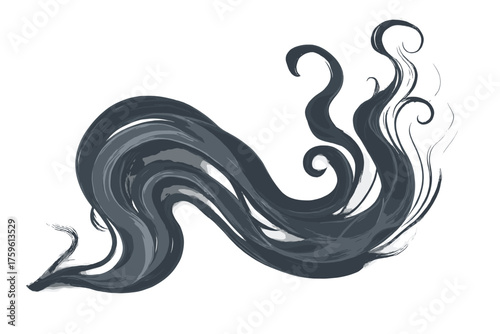 Edges pattern transparency abstract wave illustration forming smoke smokewisp vector wisp