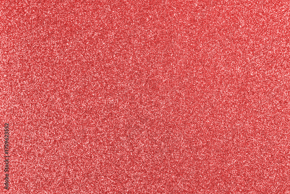 Fototapeta premium Festive Sparkling Red Glitter Background - Holidays and Glamour