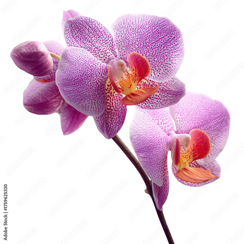 Fototapeta premium phalaenopsis orchid flower on transparent png background
