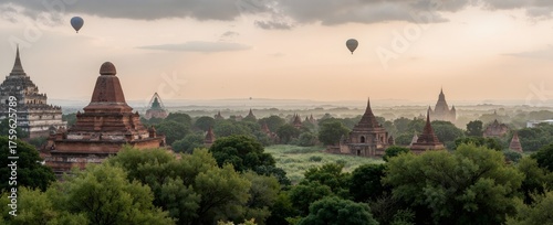 Wallpaper Mural sunset in bagan Torontodigital.ca