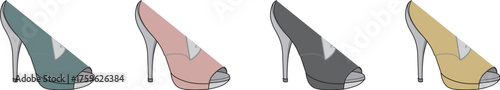 Stylish High Heel Shoe Designs A Collection of Modern Footwear in Various Colors for Fashion