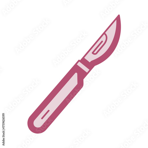 Medical Scalpel Icon A Sleek Illustration for Healthcare and Surgical Applications
