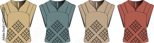 Warrior Armor Set A Collection of Japanese Domaru Chest Plates in Various Colors