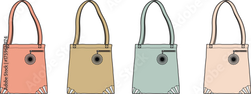 Elegant Pastel Tote Bags A Stylish Collection of Handbags