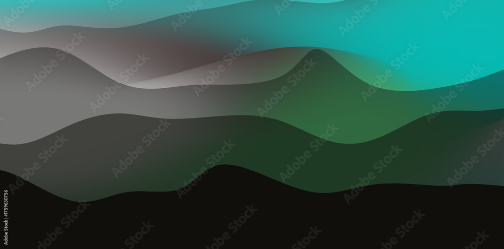 Fototapeta premium Desain tanpa juabstract wave gradient background, smooth fluid motion design, modern elegant gradient texture, futuristic flow pattern, digital abstract wallpaper, minimal fluid background,