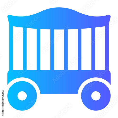 circus cage gradient icon
