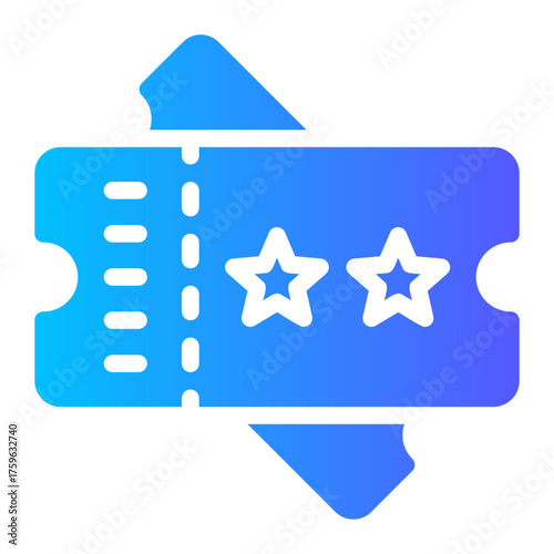 ticket gradient icon