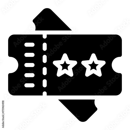 ticket glyph icon