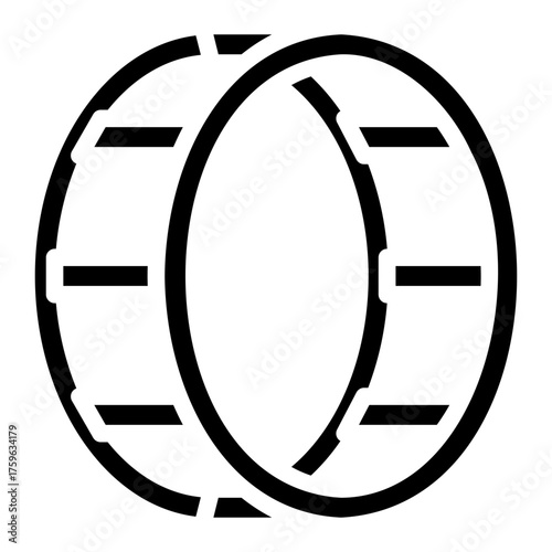 wheel glyph icon