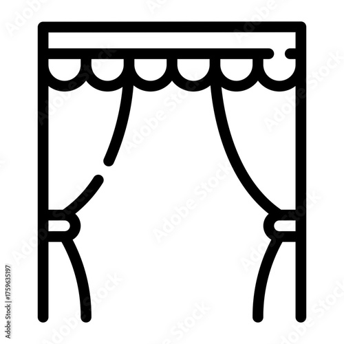circus line icon