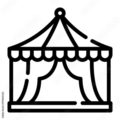tent line icon