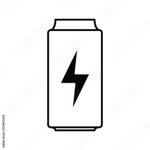 Energy drink can vector icon