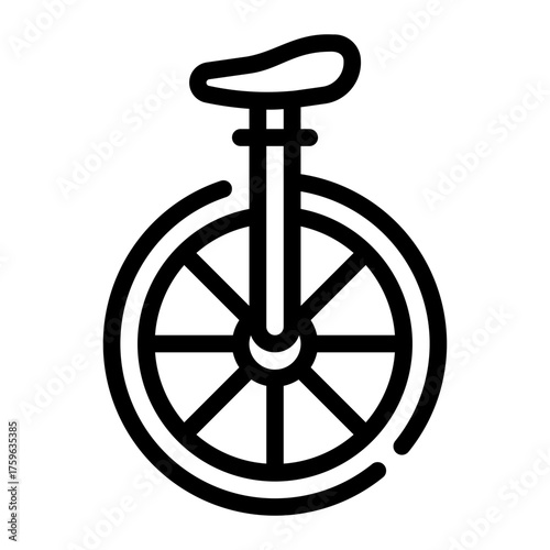 unycicle line icon