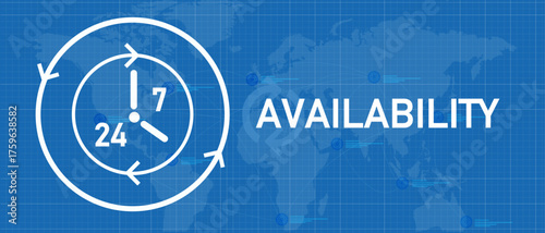 24/7 Availability: Global Support and Service Concept