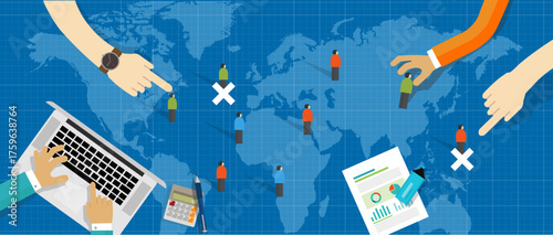 employee management reorganization firing layoff and workforce placement and outplacement in labor market company corporate