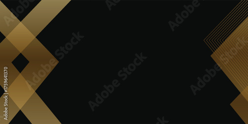 Black and Gold Award Background. Modern Luxury and Premium Design Template. Beautiful Wedding Template. Celebrating Graphics for Birthday and Event occasion. Royal Looking Creative Design Pattern.