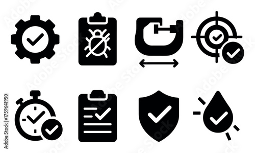 Quality Control Icons Grid
