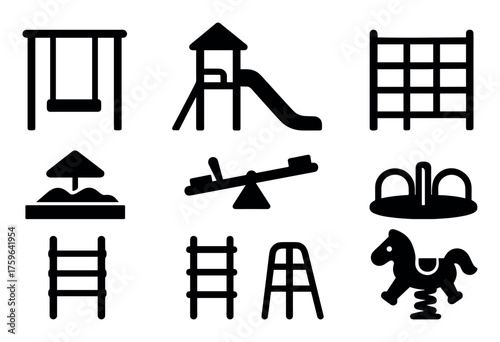 Playground Equipment Icons
