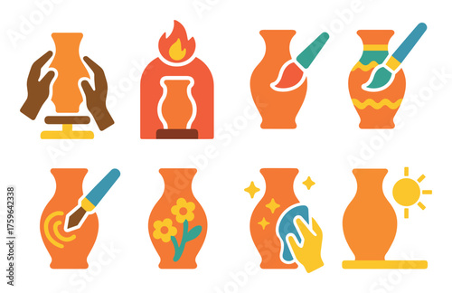 Clay Pottery Icons