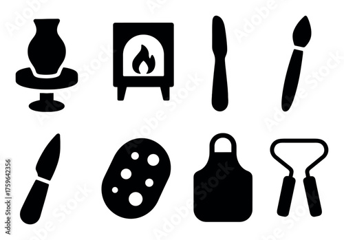 Pottery Tools Icons