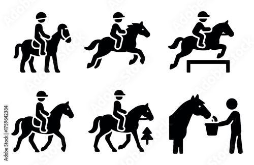 Equestrian Activity Icons
