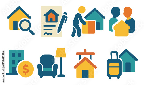 Housing Rental Icons