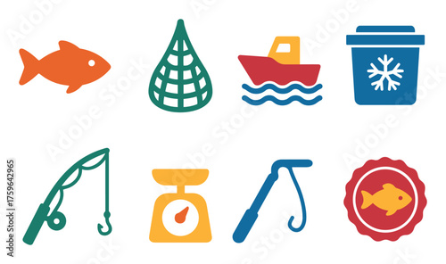 Colorful Fish Icons