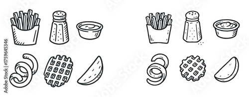 Fries Icon Set